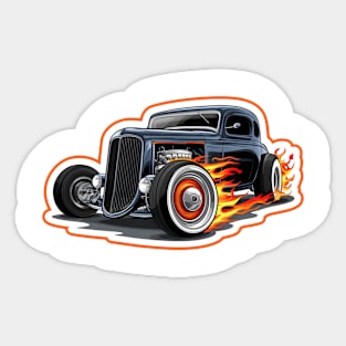 Hot Rod Car Sticker